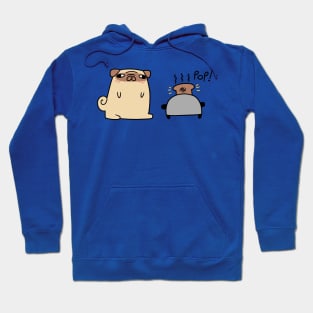 Pug Making Toast Hoodie